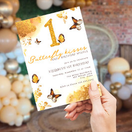 Invitación a la fiesta de cumpleaños de mariposa
