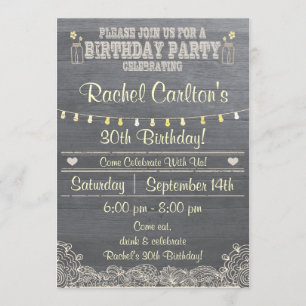 Invitación a la fiesta de cumpleaños de Mason Jar