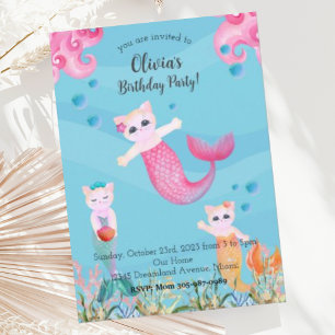 Invitación a la fiesta de cumpleaños de Mercat Mer