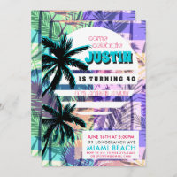 Invitación a la fiesta de cumpleaños de Miami de l