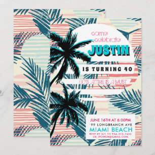 Invitación a la fiesta de cumpleaños de Miami de l