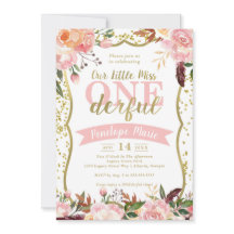 Invitación a la fiesta de cumpleaños de Miss ONE