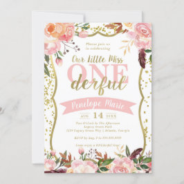 Invitación a la fiesta de cumpleaños de Miss ONE