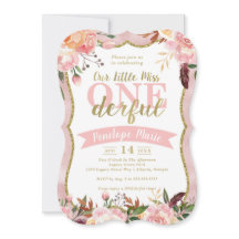 Invitación a la fiesta de cumpleaños de Miss ONE