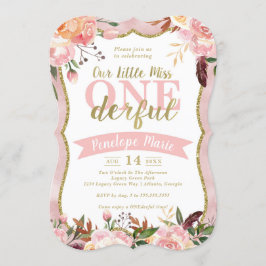 Invitación a la fiesta de cumpleaños de Miss ONE