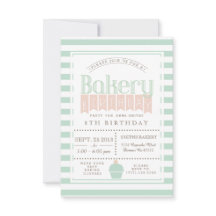 Invitación a la fiesta de cumpleaños de moda Baker