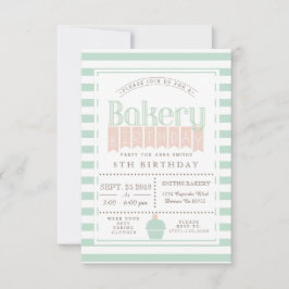 Invitación a la fiesta de cumpleaños de moda Baker