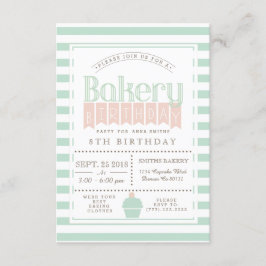 Invitación a la fiesta de cumpleaños de moda Baker