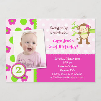 Invitación a la fiesta de cumpleaños de Monkey Pho