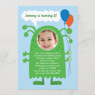 Invitación a la fiesta de cumpleaños de Monster Ba