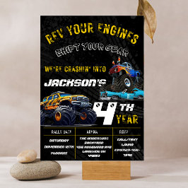 Invitación a la fiesta de cumpleaños de Monster Tr