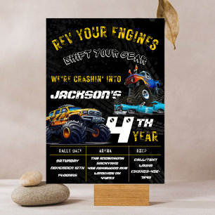 Invitación a la fiesta de cumpleaños de Monster Tr
