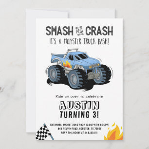Invitación a la fiesta de cumpleaños de Monster Tr