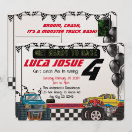 Invitación a la fiesta de cumpleaños de Monster Tr