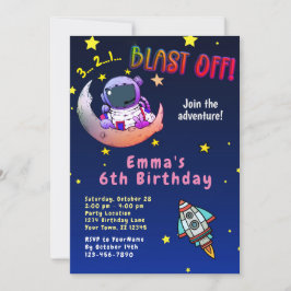 Invitación a la fiesta de cumpleaños de Moon Adven