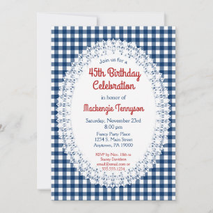 Invitación a la fiesta de cumpleaños de Navy Blue