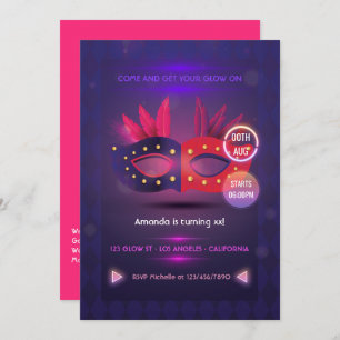 Invitación a la fiesta de cumpleaños de Neo Masque