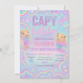 Invitación a la fiesta de cumpleaños de Neon Paste