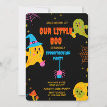 Invitación a la fiesta de cumpleaños de Neon Spook