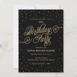 Invitación a la fiesta de cumpleaños de Night Sky