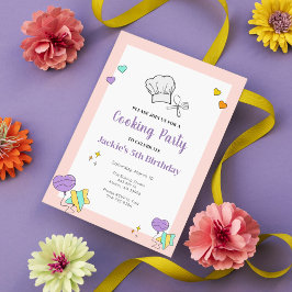 Invitación a la fiesta de cumpleaños de niños coci
