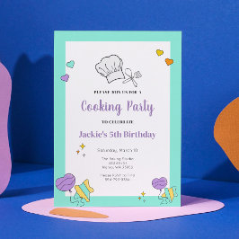 Invitación a la fiesta de cumpleaños de niños coci