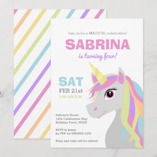Invitación a la fiesta de cumpleaños de niños de R
