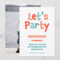 Invitación a la fiesta de cumpleaños de niños Fies