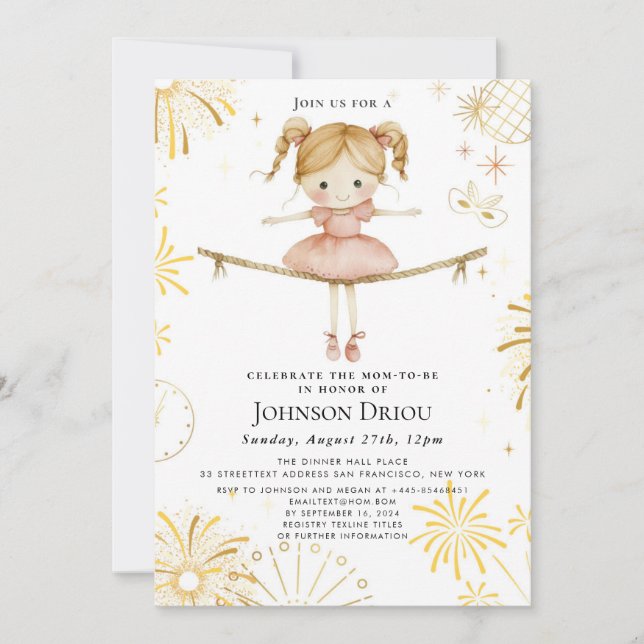 Invitación a la Fiesta de Cumpleaños de Niños Juga (Anverso)
