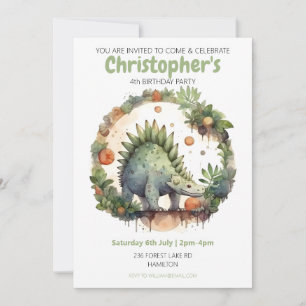 Invitación a la fiesta de cumpleaños de niños pers