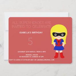 Invitación a la fiesta de cumpleaños de niños supe