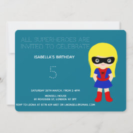 Invitación a la fiesta de cumpleaños de niños supe