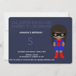 Invitación a la fiesta de cumpleaños de niños supe
