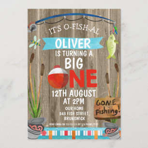Invitación a la fiesta de cumpleaños de O-Fish-Al