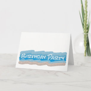 Invitación a la fiesta de cumpleaños de Ocean Beac