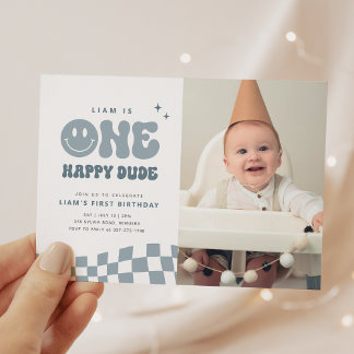 Invitación a la fiesta de cumpleaños de ONE Happy 
