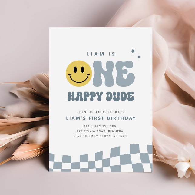 Invitación a la fiesta de cumpleaños de ONE Happy  (Subido por el creador)
