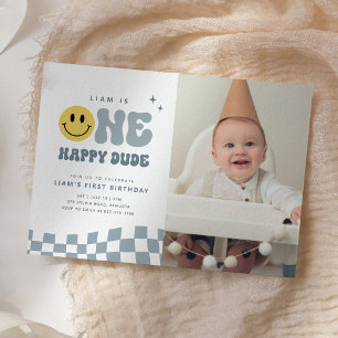 Invitación a la fiesta de cumpleaños de ONE Happy 