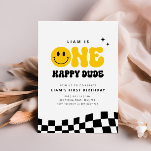 Invitación a la fiesta de cumpleaños de ONE Happy 