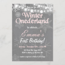 Invitación a la fiesta de cumpleaños de Onederland