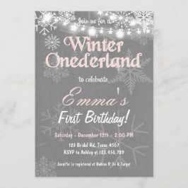 Invitación a la fiesta de cumpleaños de Onederland