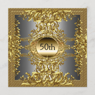 Invitación a la fiesta de cumpleaños de oro número
