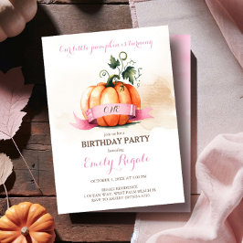 Invitación a la fiesta de cumpleaños de otoño - ro