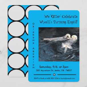 Invitación a la fiesta de cumpleaños de Otter Anim