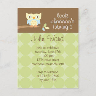 Invitación a la fiesta de cumpleaños de Owl
