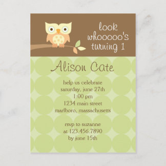 Invitación a la fiesta de cumpleaños de Owl