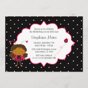 Invitación a la fiesta de cumpleaños de Padybug ne