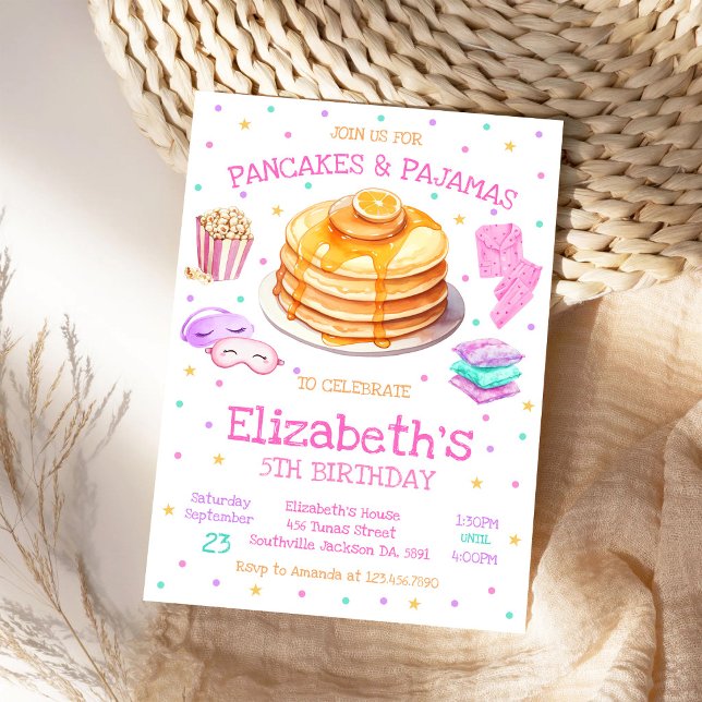 Invitación a la fiesta de cumpleaños de Panqueques (Subido por el creador)