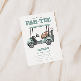 Invitación a la fiesta de cumpleaños de Par-Tee Go