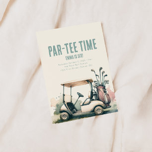 Invitación a la fiesta de cumpleaños de Par-Tee Go